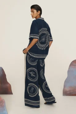 Oceane Silk Shirt Blue