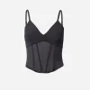 Omega Bustier Dark Silver
