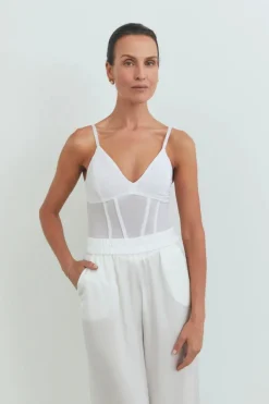 Omega Bustier White