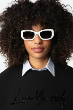 Oscar Love Yourself Diamante Sweatshirt Noir