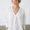 Palma Scoop Blouse White