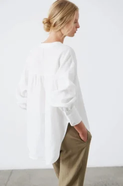 Palma Scoop Blouse White