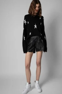 Pax Leather Shorts Noir