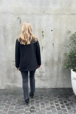 Peacoat Pressed Wool Black