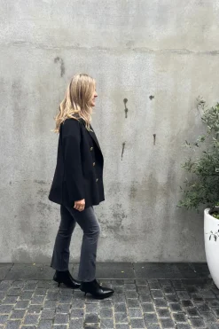 Peacoat Pressed Wool Black