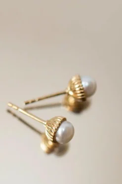 Pearl Earrings Gold
