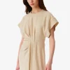 Pena Wrap Mini Dress Light Beige