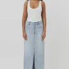 Phoebe Maxi Skirt Washed Blue