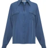 2 Pocket Work Shirt Mediterranean Blue