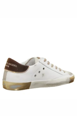 PRSX Low Woman Veau Velour Blanc Noir