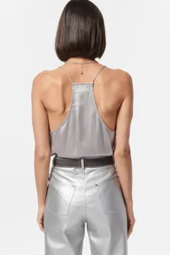 Racer Charmeuse Cami Quill