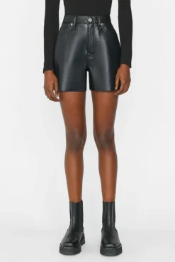Recycled Leather Le Super High Short Noir