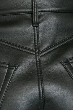 Recycled Leather Le Super High Short Noir