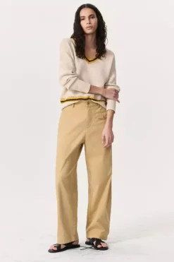 Renata Cotton Pant Beige