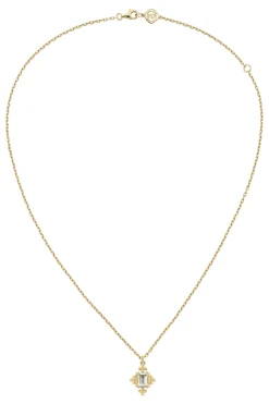 Reya Necklace Gold With White Topaz