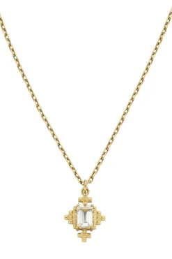 Reya Necklace Gold With White Topaz