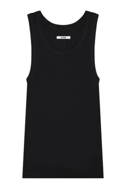 Ribbed Tank Top Black