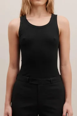 Ribbed Tank Top Black