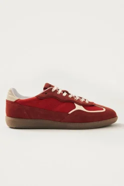 Rife Sheen Red Leather Sneaker