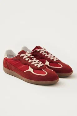 Rife Sheen Red Leather Sneaker
