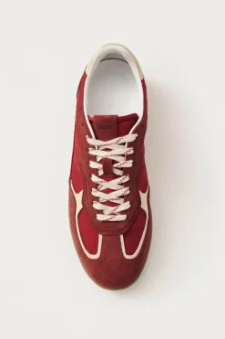 Rife Sheen Red Leather Sneaker