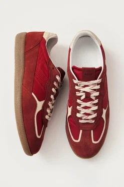 Rife Sheen Red Leather Sneaker