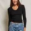 Robyn U Neck Long Sleeve True Black