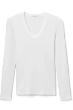 Robyn U Neck Long Sleeve White