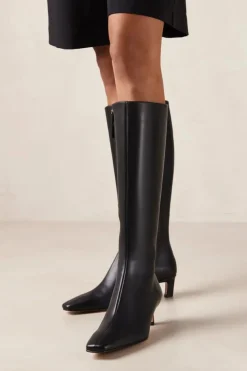 Rory Leather Boots Black