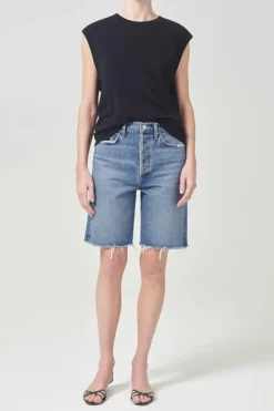 90's Mid Rise Loose Short Precision