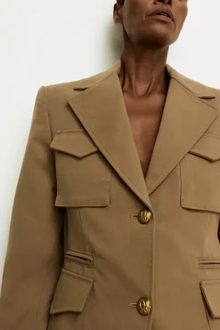 Safari Blazer Burlap