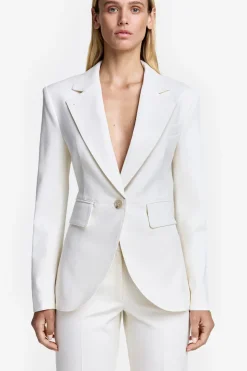 Seamed Blazer Chalk