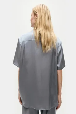 Short Sleeve Boyfriend Shirt Storm