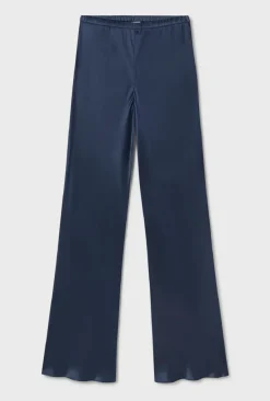 Silk Laundry Bias Cut Pants Midnight