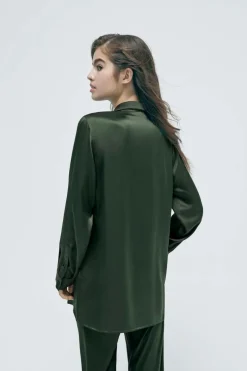 Silk Laundry Relaxed Blazer Cedar