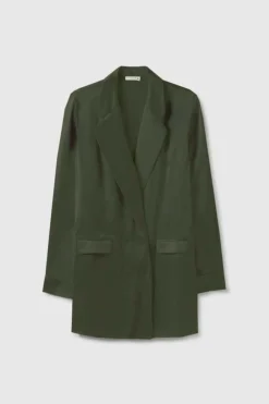 Silk Laundry Relaxed Blazer Cedar
