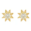 Stella Earrings Gold With White Zircon