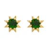 Stella Earrings Gold With Chrome Diopside