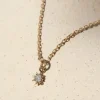 Stella Necklace Gold With White Zircon