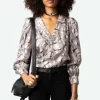 Telia Silk Twill Blouse Ecru
