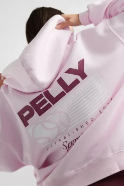 Tennis Logo Hoodie Candy Pink