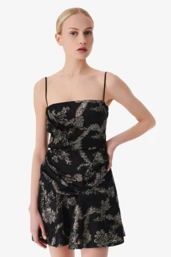 Thalia Mini Dress Black/Gold