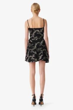 Thalia Mini Dress Black/Gold