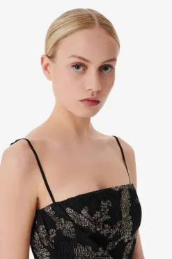 Thalia Mini Dress Black/Gold