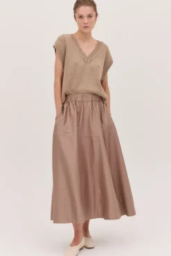 The Maxi Skirt Mocha