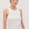 The Ribbed Tank White