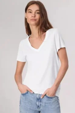 The Slub Vee Bright White