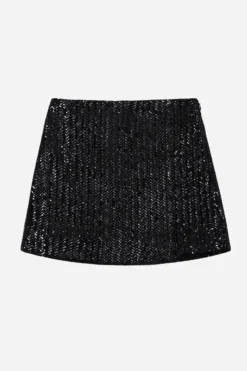 Tierra Skirt Black Sequin