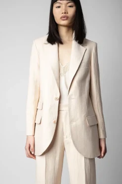 Violet Blazer Poudre