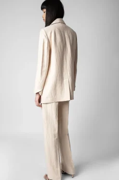 Violet Blazer Poudre